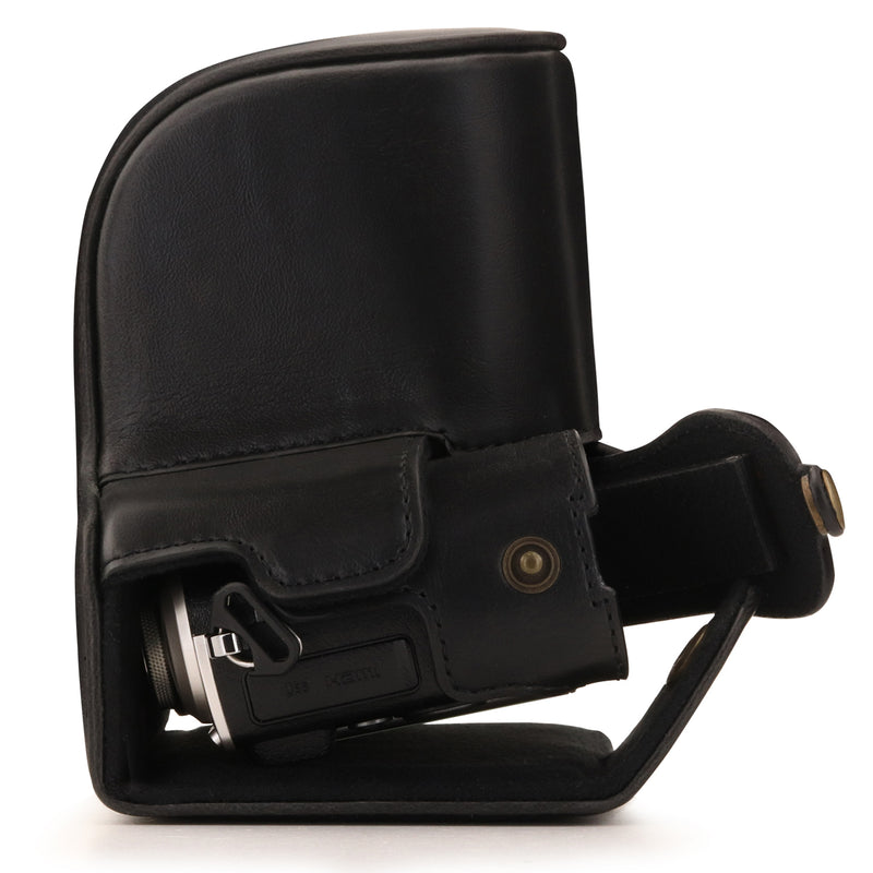 MegaGear Olympus PEN E-PL10, PEN E-PL9 (14-42mm) Ever Ready Leather Camera Case and Strap