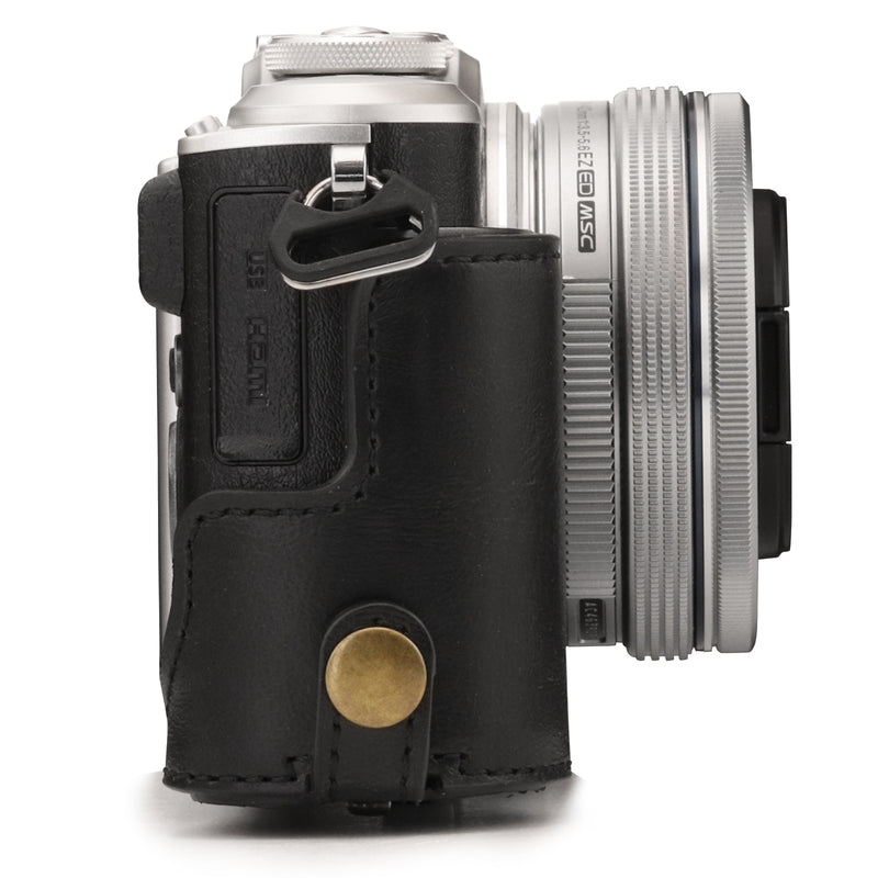 MegaGear Olympus PEN E-PL10, PEN E-PL9 (14-42mm) Ever Ready Leather Camera Case and Strap