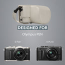 MegaGear Olympus PEN E-PL10, PEN E-PL9 (14-42mm) Ever Ready Leather Camera Case and Strap