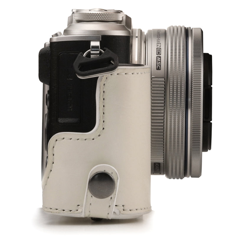 MegaGear Olympus PEN E-PL10, PEN E-PL9 (14-42mm) Ever Ready Leather Camera Case and Strap