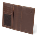 Otto Angelino Slim Passport Wallet with RFID Blocking, Leather Passport and Card Holder, Unisex Design Travel Wallets