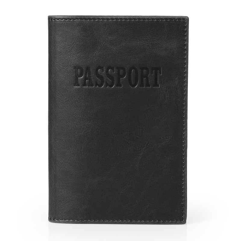 Otto Angelino Slim Passport Wallet with RFID Blocking, Leather Passport and Card Holder, Unisex Design Travel Wallets