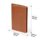 Otto Angelino Slim Passport Wallet with RFID Blocking, Leather Passport and Card Holder, Unisex Design Travel Wallets