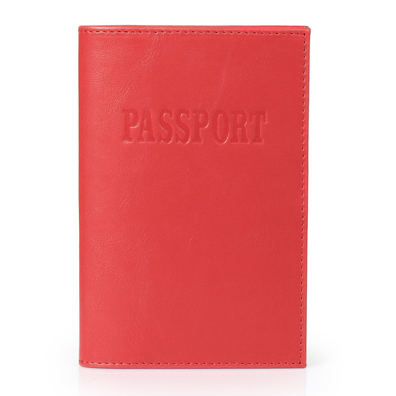 Otto Angelino Slim Passport Wallet with RFID Blocking, Leather Passport and Card Holder, Unisex Design Travel Wallets