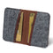 Otto Angelino Top Grain Leather Minimalist Wallet, Bank Cards, Money, Driver's License