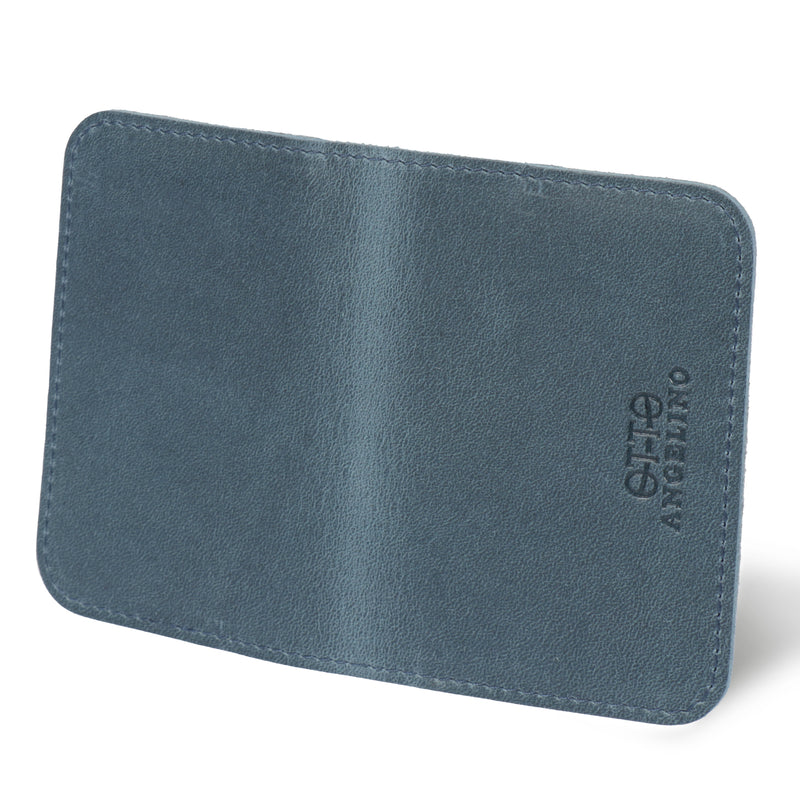 Otto Angelino Top Grain Leather Minimalist Wallet, Bank Cards, Money, Driver's License