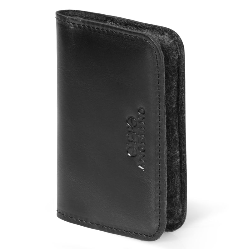 Otto Angelino Top Grain Leather Minimalist Wallet, Bank Cards, Money, Driver's License
