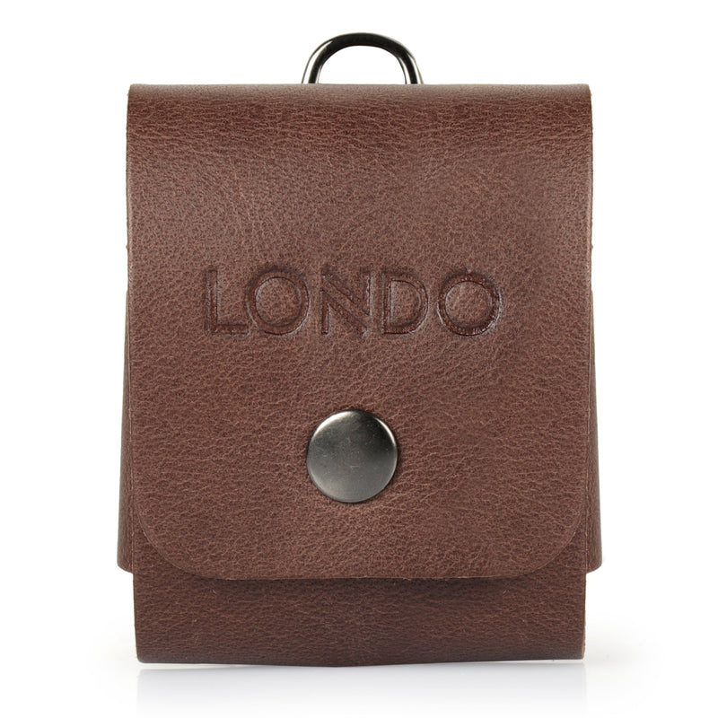 Londo Top Grain Leather Case Compatible with Apple Airpods