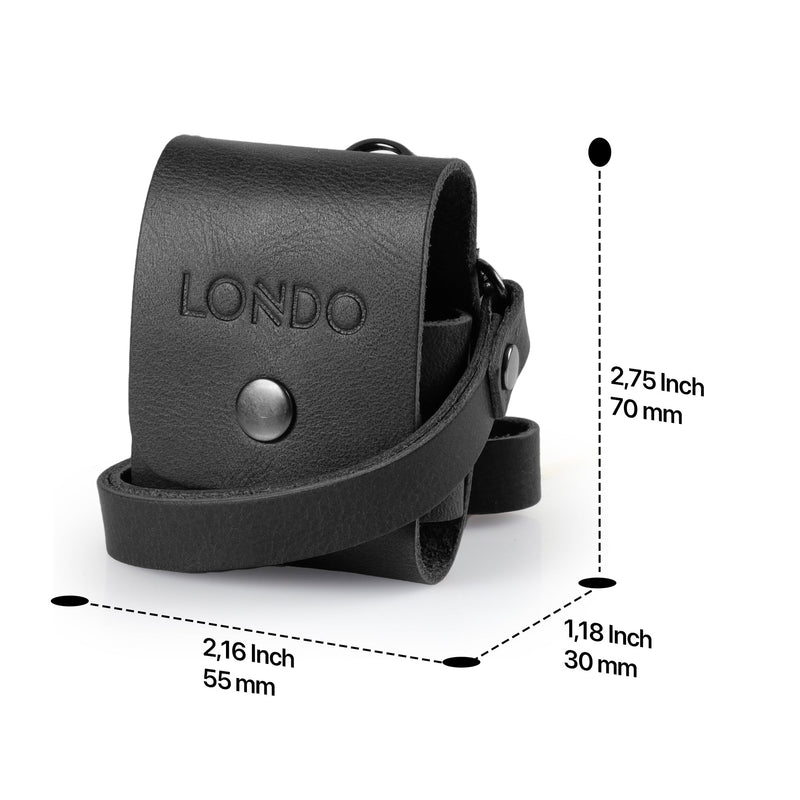 Londo Top Grain Leather Case Compatible with Apple Airpods