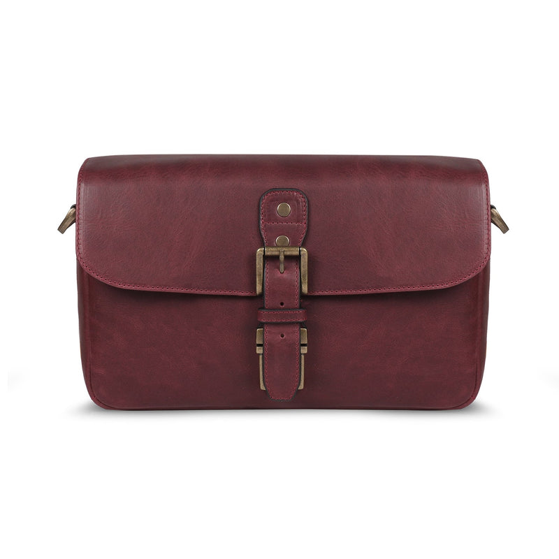 mega gear camera bag MegaGear Torres Genuine Leather Camera Messenger Bag (Mink)
