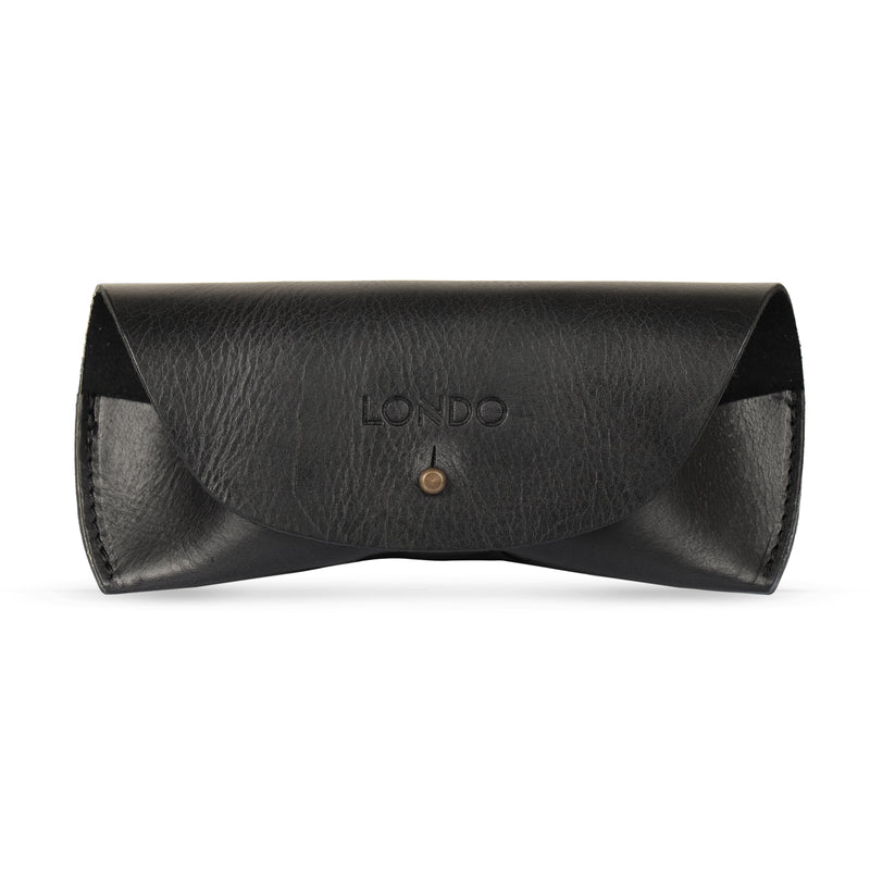 Londo Top Grain Leather Case for Eyeglass, Sunglasses, Goggles and Spectacles