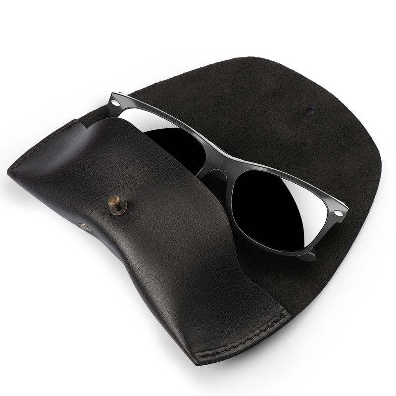 Londo Top Grain Leather Case for Eyeglass, Sunglasses, Goggles and Spectacles