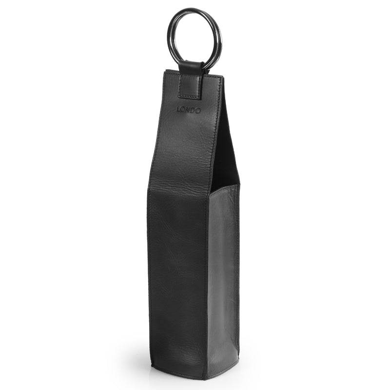 Londo Top Grain Leather Wine Bottle Holder and Carrier