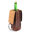 Londo Top Grain Leather Wine Bottle Holder and Carrier