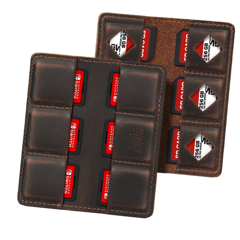 MegaGear Leather SD Card Holder