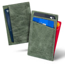 Otto Angelino Top Grain Leather Minimalist Wallet Bank Cards, Money, Driver's License, Unisex