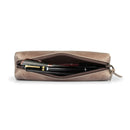 Londo Top Grain Leather Zipper Pen, Pencil and Cosmetic Case