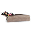 Londo Top Grain Leather Zipper Pen, Pencil and Cosmetic Case