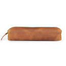 Londo Top Grain Leather Zipper Pen, Pencil and Cosmetic Case