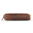 Londo Top Grain Leather Zipper Pen, Pencil and Cosmetic Case