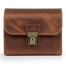 MegaGear Pebble Top Grain Leather Camera Messenger Bag for Mirrorless, Instant and DSLR Cameras