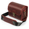 MegaGear Pebble Top Grain Leather Camera Messenger Bag for Mirrorless, Instant and DSLR Cameras