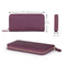 Otto Angelino Leather Zippered Clutch with Phone Compatible Slots