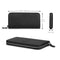 Otto Angelino Leather Zippered Clutch with Phone Compatible Slots
