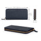 Otto Angelino Leather Zippered Clutch with Phone Compatible Slots