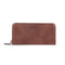 Otto Angelino Leather Zippered Clutch with Phone Compatible Slots