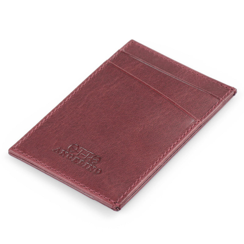 Otto Angelino Top Grain Leather Minimalist Wallet Bank Cards, Money, Driver's License, Unisex