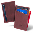 Otto Angelino Top Grain Leather Minimalist Wallet Bank Cards, Money, Driver's License, Unisex