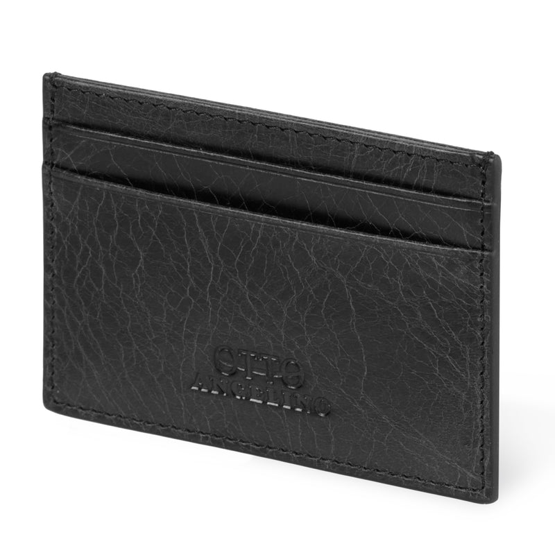 Otto Angelino Top Grain Leather Wallet, Bank Cards, Money, Driver's License, RFID Blocking