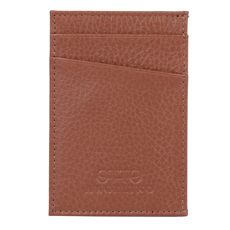 Otto Angelino Top Grain Leather Minimalist Wallet Bank Cards, Money, Driver's License, Unisex