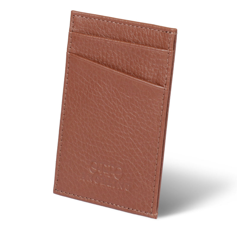 Otto Angelino Top Grain Leather Minimalist Wallet Bank Cards, Money, Driver's License, Unisex
