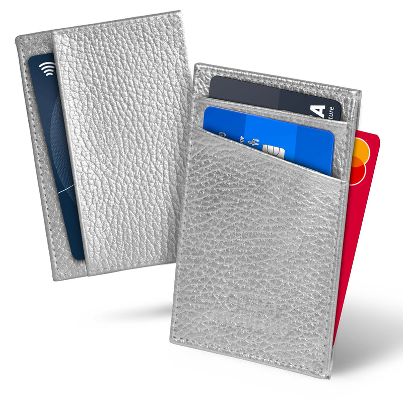 Otto Angelino Top Grain Leather Minimalist Wallet Bank Cards, Money, Driver's License, Unisex