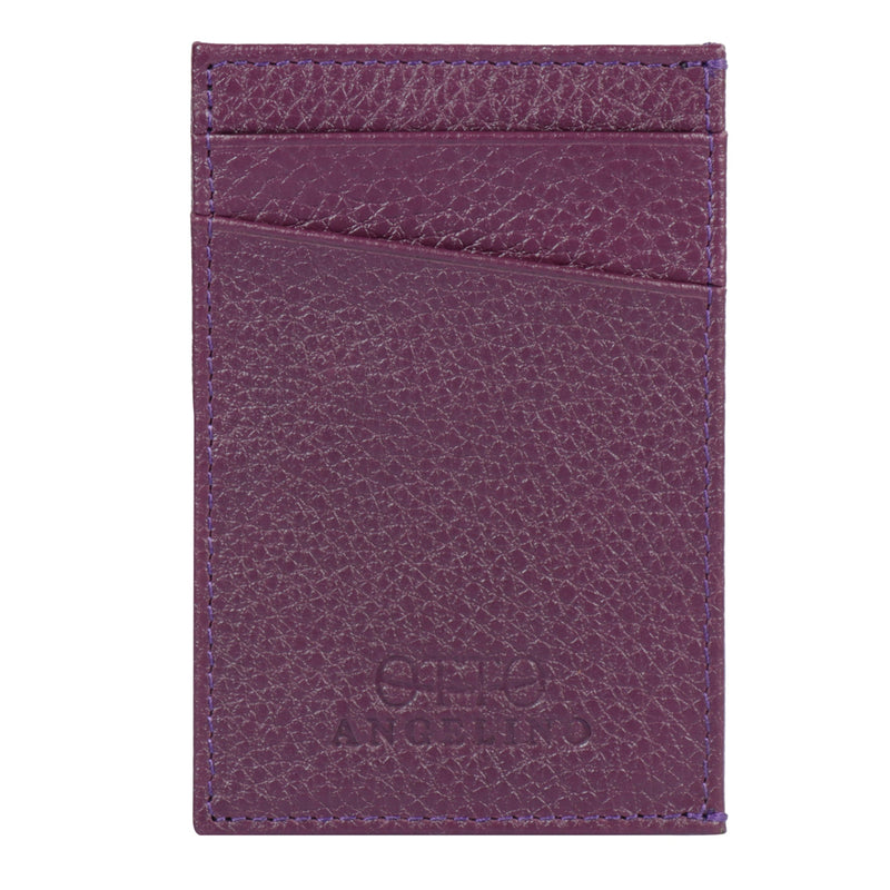 Otto Angelino Top Grain Leather Minimalist Wallet Bank Cards, Money, Driver's License, Unisex