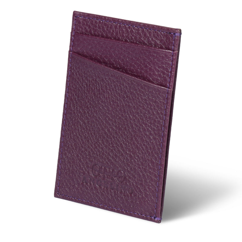 Otto Angelino Top Grain Leather Minimalist Wallet Bank Cards, Money, Driver's License, Unisex