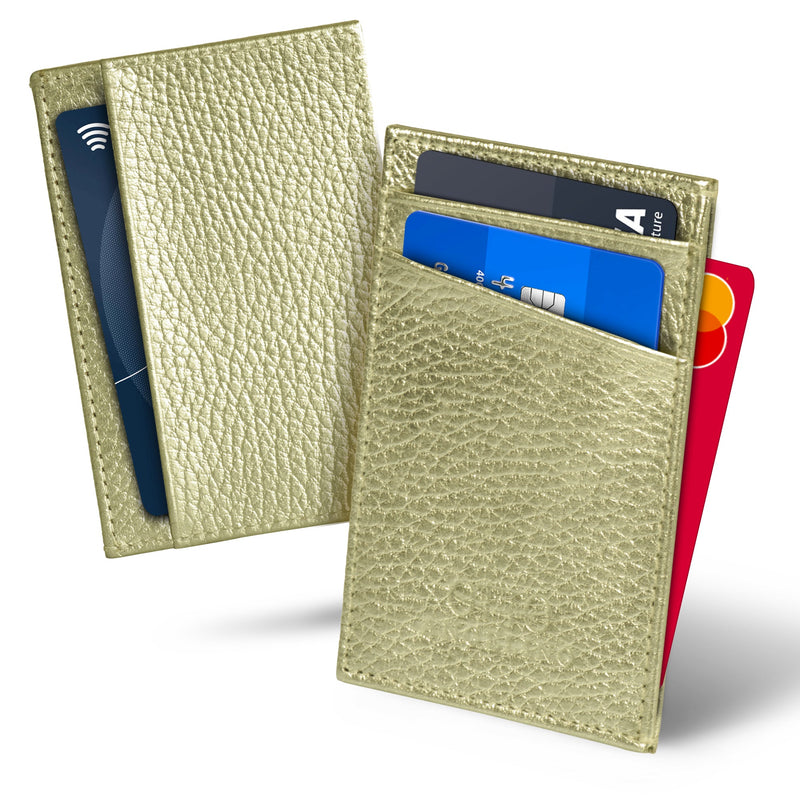 Otto Angelino Top Grain Leather Minimalist Wallet Bank Cards, Money, Driver's License, Unisex