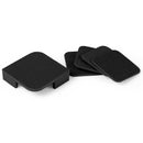 Londo Leather Coasters (Set of 4), Non-Slip Surface