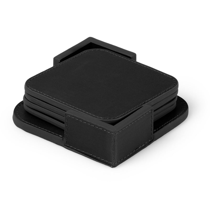 Londo Leather Coasters (Set of 4), Non-Slip Surface