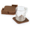 Londo Leather Coasters (Set of 4), Non-Slip Surface