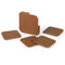 Londo Leather Coasters (Set of 4), Non-Slip Surface