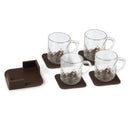Londo Leather Coasters (Set of 4), Non-Slip Surface