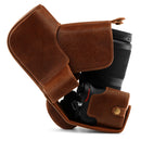 MegaGear Nikon Z50 (50-250mm) Ever Ready Top Grain Leather Camera Case