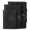 Londo Personalized Top Grain Leather Portfolio with Notepad (Snap Closure & Lock)