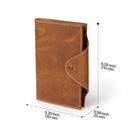 Londo Personalized Top Grain Leather Portfolio with Notepad (Snap Closure & Lock)