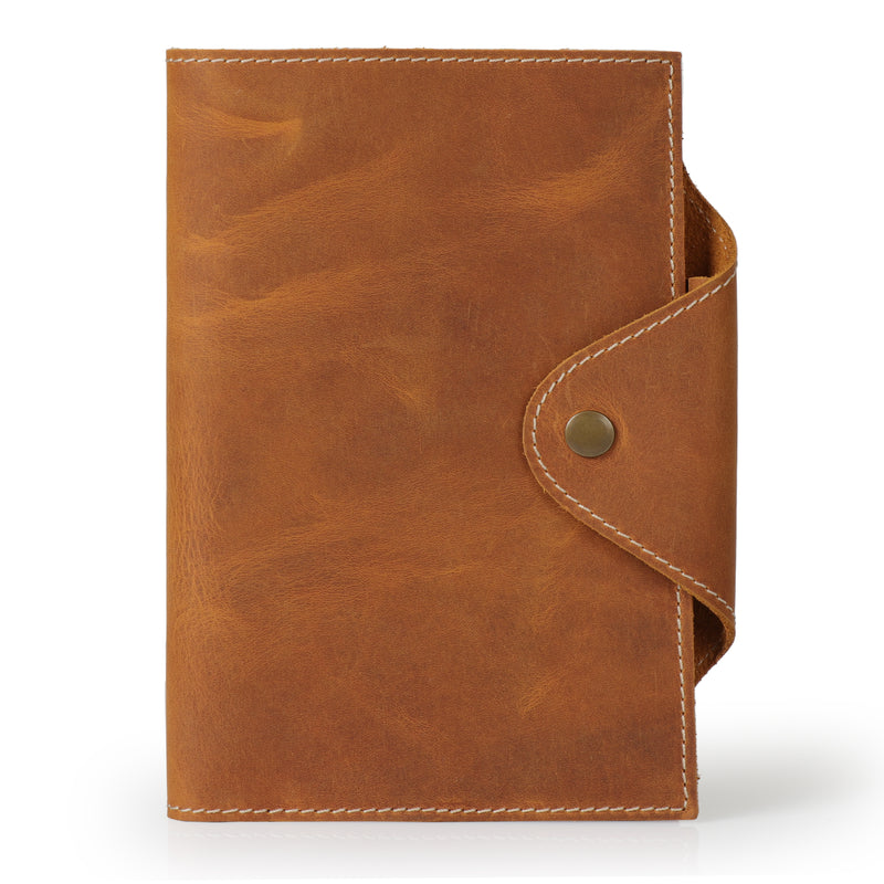 Londo Personalized Top Grain Leather Portfolio with Notepad (Snap Closure & Lock)