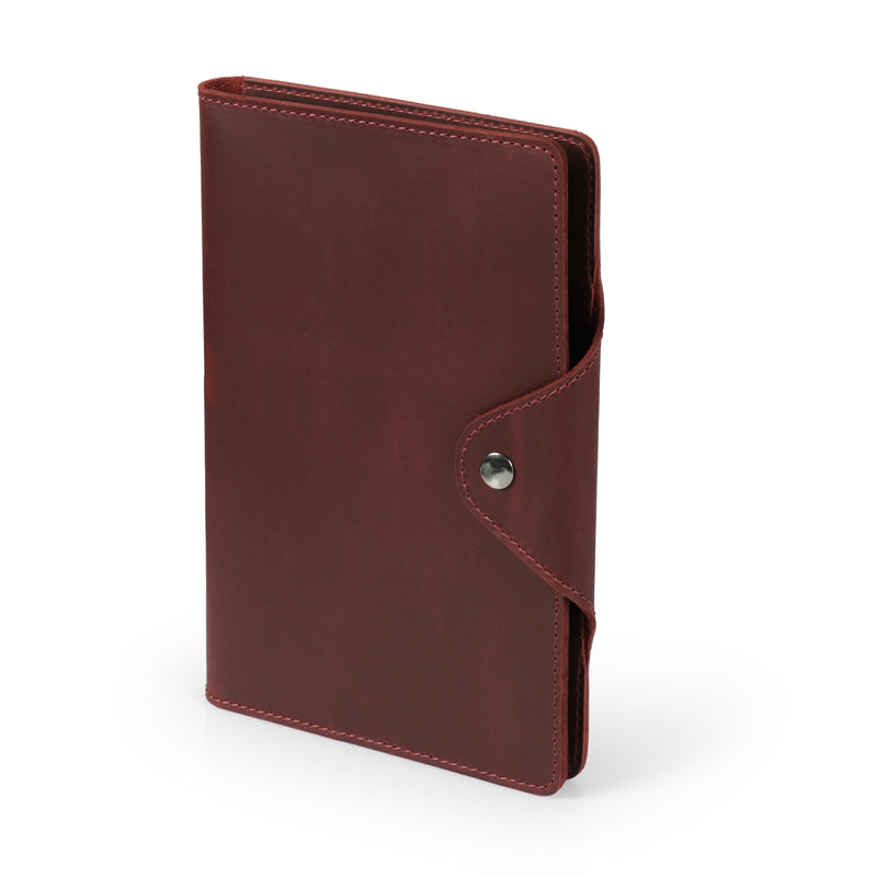 Londo Personalized Top Grain Leather Portfolio with Notepad (Snap Closure & Lock)