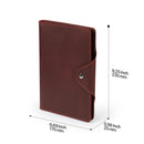 Londo Personalized Top Grain Leather Portfolio with Notepad (Snap Closure & Lock)